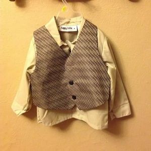 Happy fella dress shirt and vest